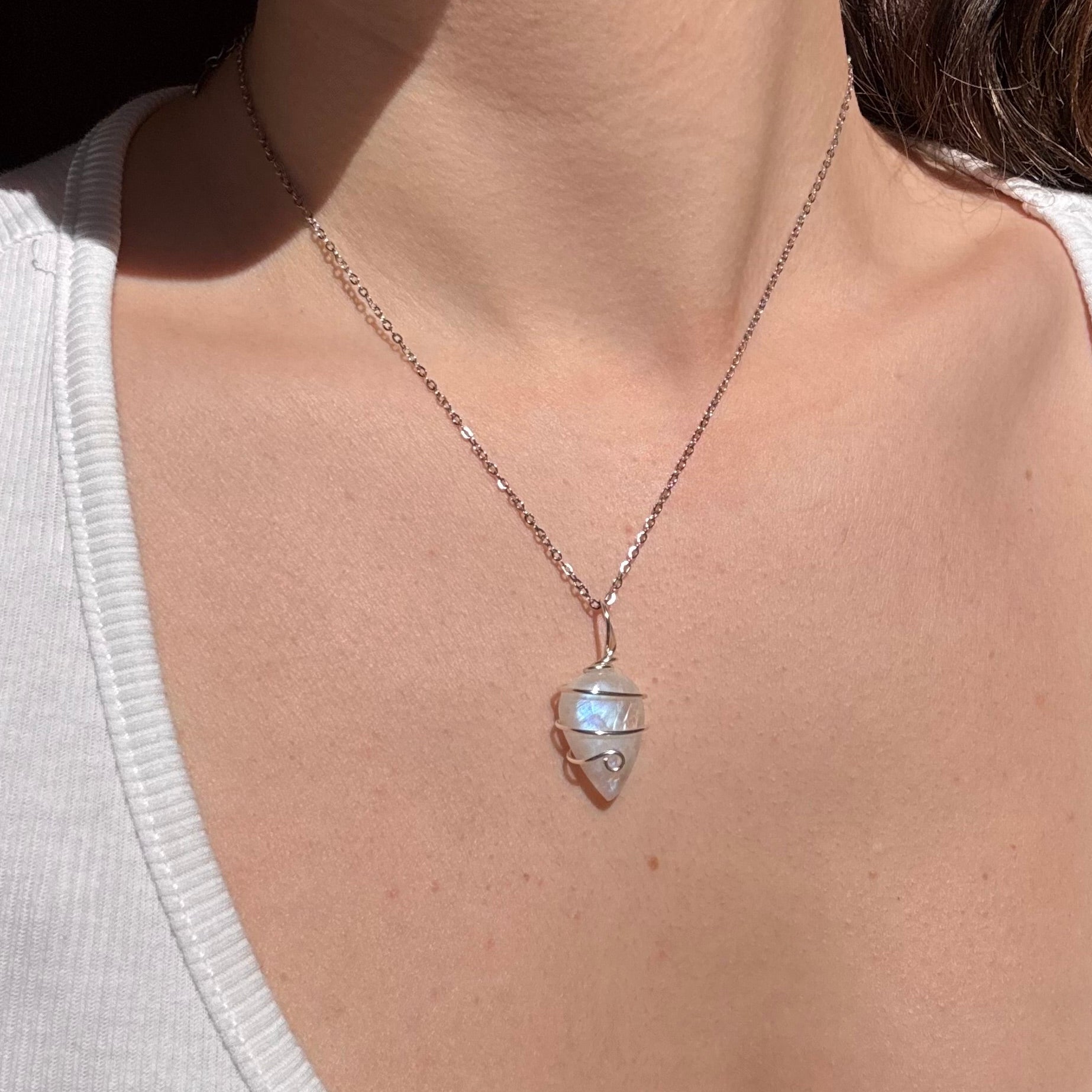 Collar piedra luna