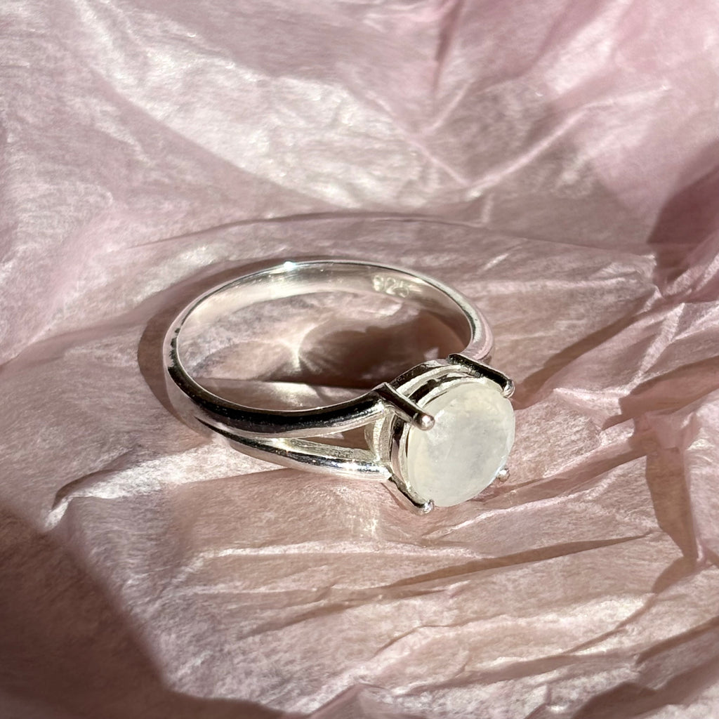 Anillo plata de ley piedra luna