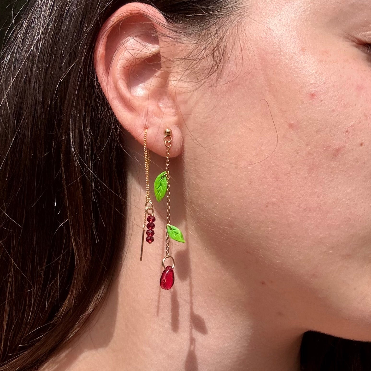 Pendientes rositas de sant jordi