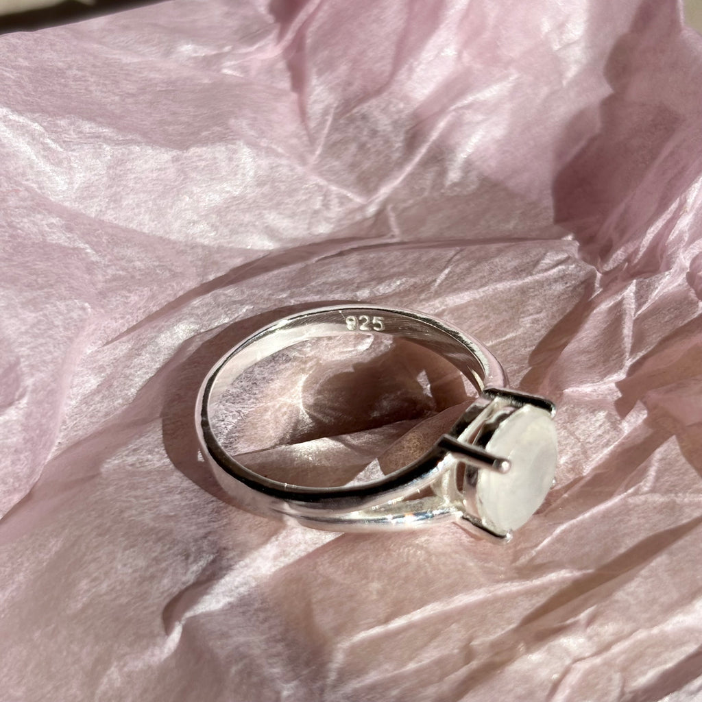 Anillo plata de ley piedra luna