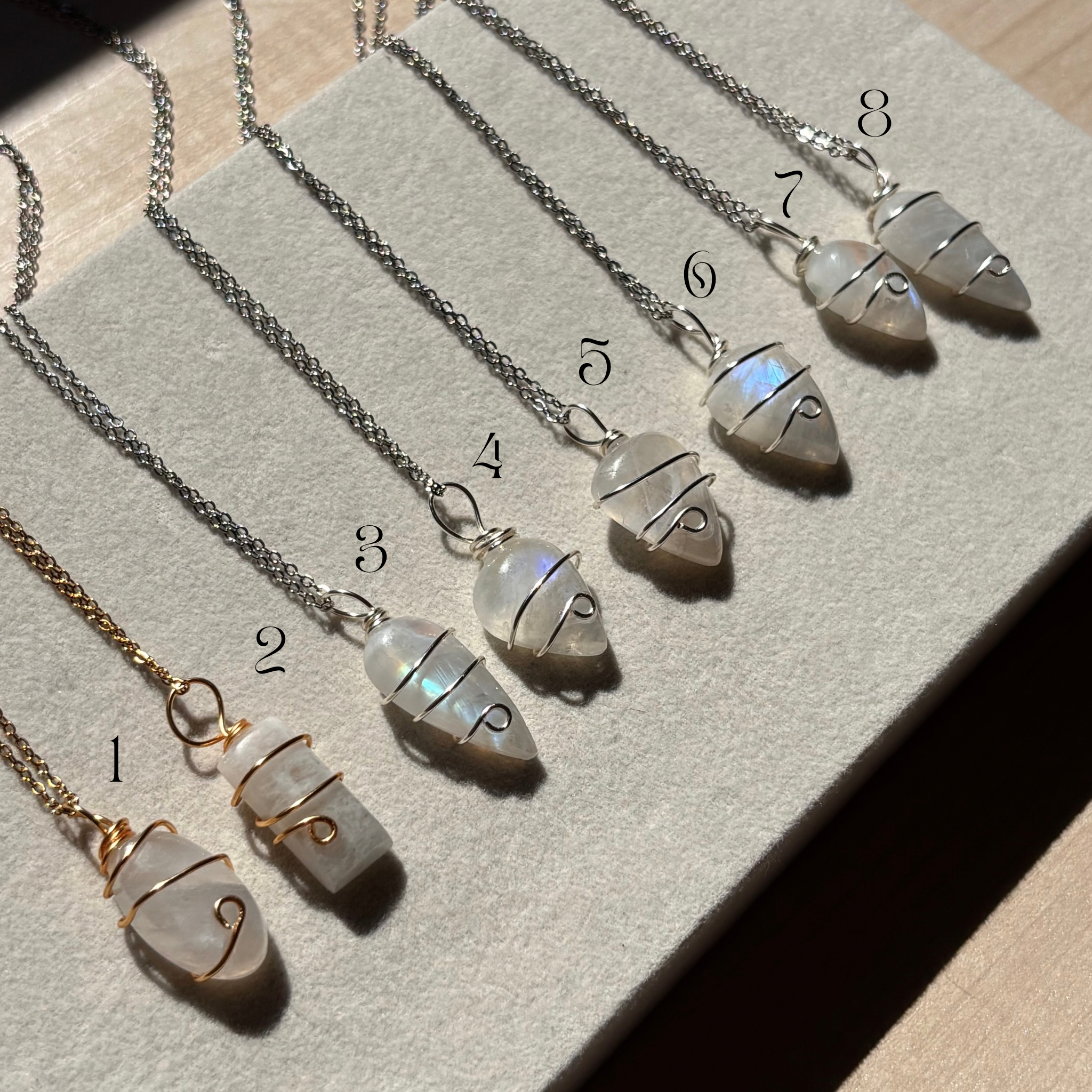 Collar piedra luna